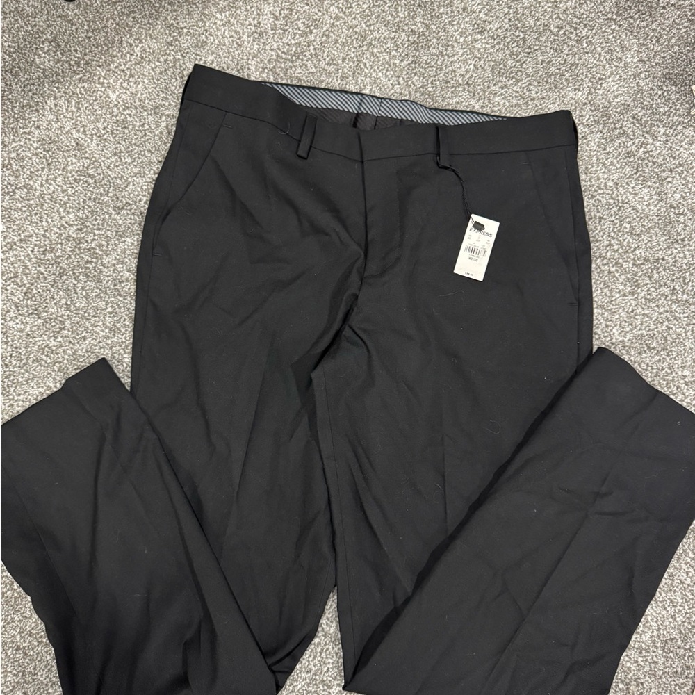 Men’s Express Slim Fit Black Dress Pants